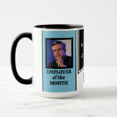 Gepersonaliseerde foto medewerker van de maand mok (Links)
