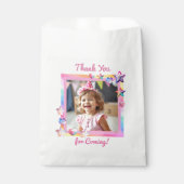 Gepersonaliseerde foto Meisje verjaardag Bedankzakje (Voorkant)