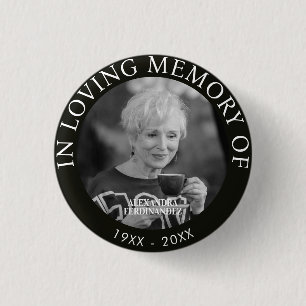 Gepersonaliseerde foto Memorial Button