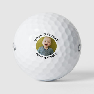 Gepersonaliseerde foto Moderne Creëer Sjabloon Gol Golfballen