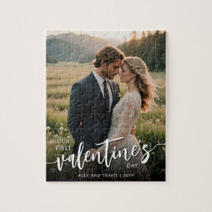 Gepersonaliseerde foto Moderne eerste Valentijnsda Legpuzzel