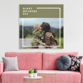 Gepersonaliseerde foto Moederdag cadeau Canvas Afdruk (Insitu (Woonkamer))