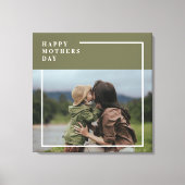 Gepersonaliseerde foto Moederdag cadeau Canvas Afdruk (Voorkant)