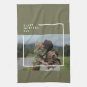 Gepersonaliseerde foto Moederdag cadeau Theedoek (Verticaal)