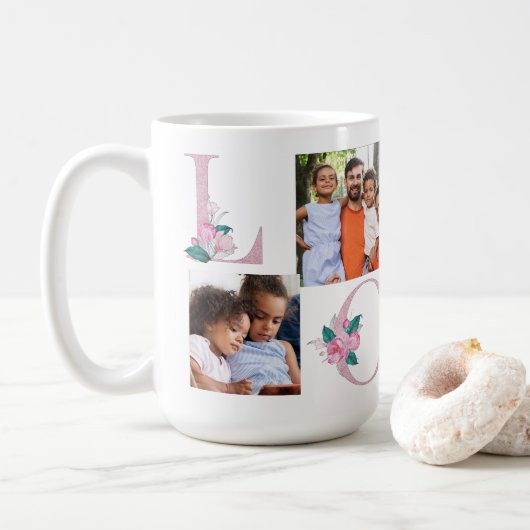 Gepersonaliseerde foto Mok voor haar (Met donut)