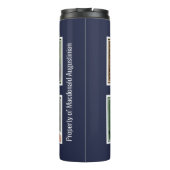 Gepersonaliseerde foto Monogram SPORT Thermosbeker (Achterkant)