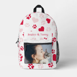Gepersonaliseerde Foto & Naam Poot afdrukken Patro Bedrukte Rugzak