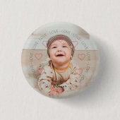 Gepersonaliseerde foto naam ronde Button (Voorkant)