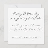 Gepersonaliseerde Foto Octet sparen de Datum Save The Date (Achterkant)