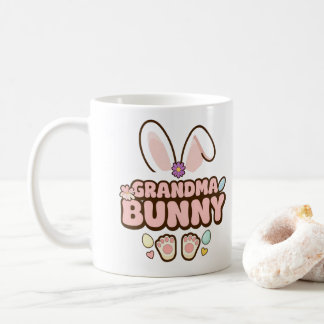Gepersonaliseerde foto "Oma Bunny" Paaskoffie Koffiemok