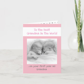 Gepersonaliseerde foto oma feestdagen kaart