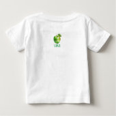 Gepersonaliseerde foto print baby tshirt met appel (Achterkant)