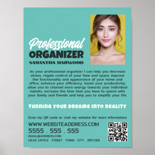Gepersonaliseerde foto, professionele organisator poster