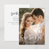 gepersonaliseerde foto save the date uitnodiging (Voorkant / Achterkant)