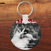 Gepersonaliseerde foto Sleutelhanger Bloedsplatter (Voorkant)