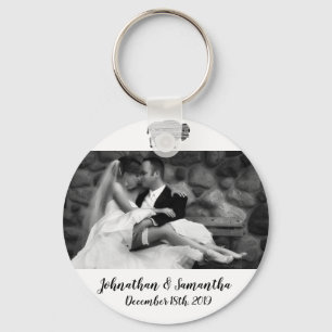 Gepersonaliseerde foto Sleutelhanger Boho Buffalo 