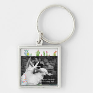Gepersonaliseerde Foto Sleutelhanger Boho Llama Bo