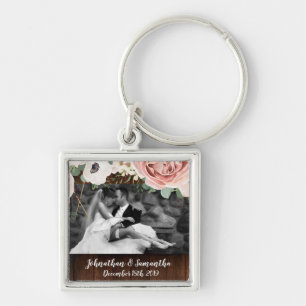 Gepersonaliseerde Foto Sleutelhanger Geometric Gar
