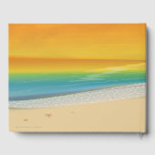 Gepersonaliseerde foto strand bruiloft gastenboek (Achterkant)