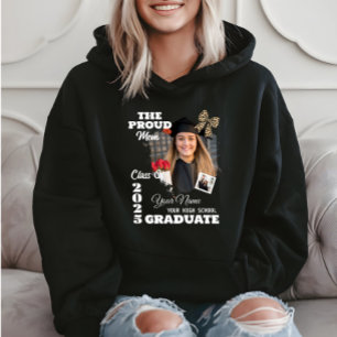 Gepersonaliseerde foto, trotse moeder van een 2025 hoodie