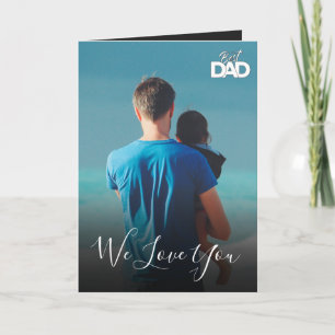 Gepersonaliseerde Foto Vaderdag Vakantie cadeau Ka Kaart