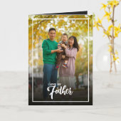 Gepersonaliseerde Foto Vaderdag ,Vakantie Papa cad Kaart (Gele Bloem)