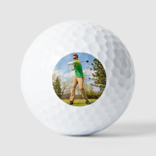 Gepersonaliseerde foto van de golfspeler golfballen
