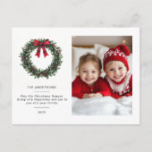 Gepersonaliseerde foto van het kerstweer briefkaart (Voorkant)