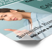 Gepersonaliseerde foto, vertaler & tolk poster (Hoek)