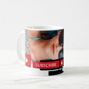Gepersonaliseerde foto, YouTube - Vlogger Adverter Koffiemok