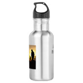 Gepersonaliseerde foto Zoals vader als dochter Waterfles (Achterkant)