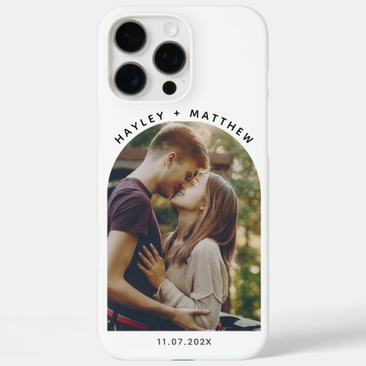 Gepersonaliseerde fotoboogtypografie Case-Mate iPhone case (Achterkant)