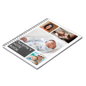 Gepersonaliseerde Fotocollage Aangepaste DIY Notitieboek (Linkerzijde)