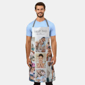 Gepersonaliseerde Fotocollage Dad Schort (Gedragen)