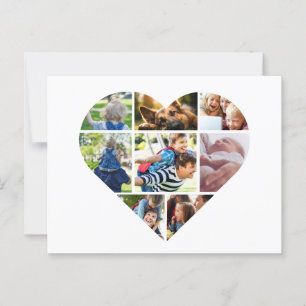 Gepersonaliseerde fotocollage Kaarten voor elke ge