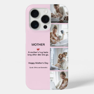 Gepersonaliseerde fotocollage   Moederdag Gift - iPhone 15 Pro Case