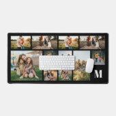 Gepersonaliseerde fotocollage monogram bureaumat (Keyboard & Muis)