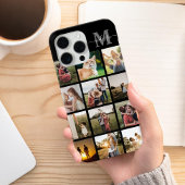 Gepersonaliseerde fotocollage monogram Case-Mate iPhone case