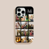 Gepersonaliseerde fotocollage monogram Case-Mate iPhone case