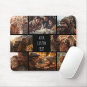 Gepersonaliseerde fotocollage muismat (Met muis)