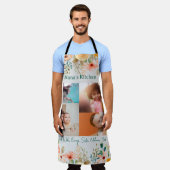 Gepersonaliseerde fotocollage Nana oma's keuken Schort (Gedragen)