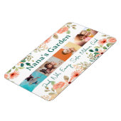 Gepersonaliseerde fotocollage Nana oma's tuin Magneet (Linkerzijde)