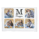 Gepersonaliseerde Fotocollage Pet Lover Dog Kussensloop (Voorkant)