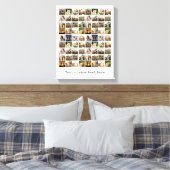 Gepersonaliseerde fotocollage van 72 canvas afdruk (Insitu (Slaapkamer))