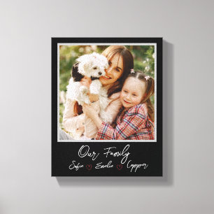 Gepersonaliseerde Fotofamilie Canvas
