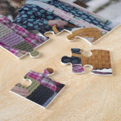 Gepersonaliseerde fotofamilie Puzzle Legpuzzel (Zijkant)