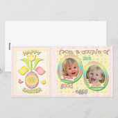 Gepersonaliseerde fotokaart voor Pasen Feestdagenkaart (Voorkant / Achterkant)