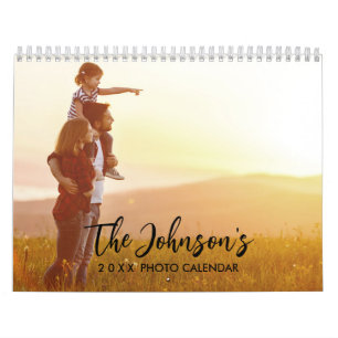 Gepersonaliseerde fotokalender 2026 kalender