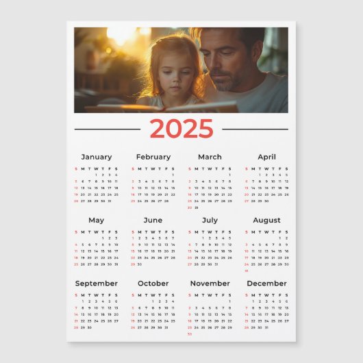 Gepersonaliseerde fotokalender - volledig jaar 202 (Voorkant)