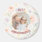 Gepersonaliseerde fotomagneet | Beste grootouders Magneet (Voorkant)